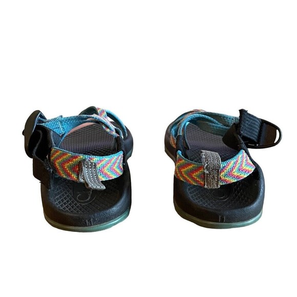 Chaco ZX1 EcoTread Sandal Strap Water Sport Adjust Fiesta Rainbow SZ 11 Kids - Picture 9 of 11